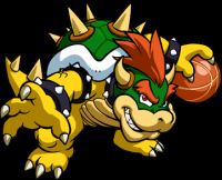 Bowser Dribble Hoops